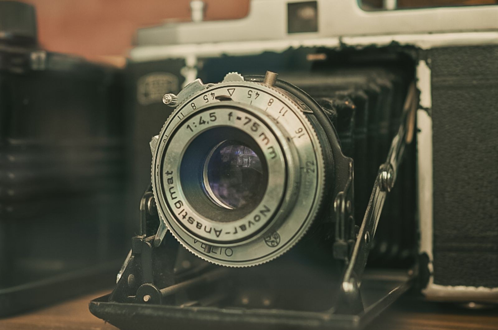 Cinema camera on a film set